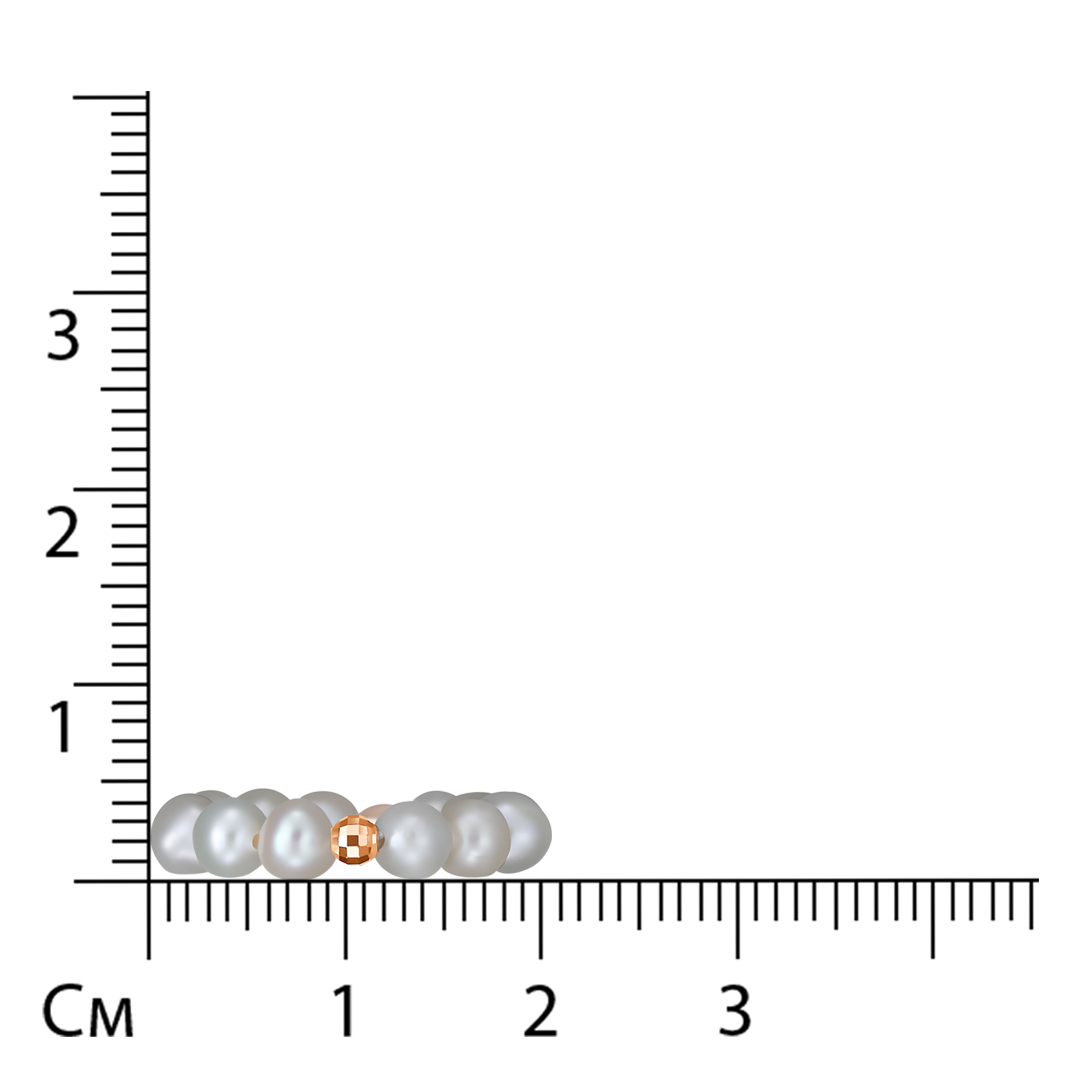 Кольцо из золота с жемчугом