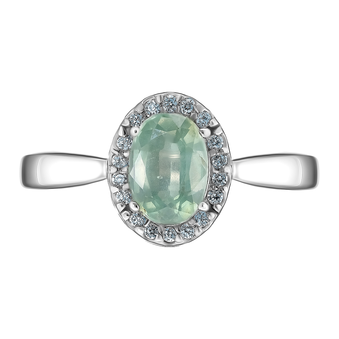 Серебряное кольцо с кианитом