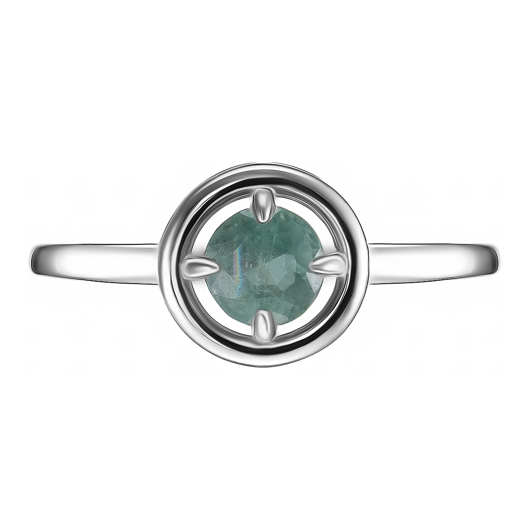 Серебряное кольцо с кианитом
