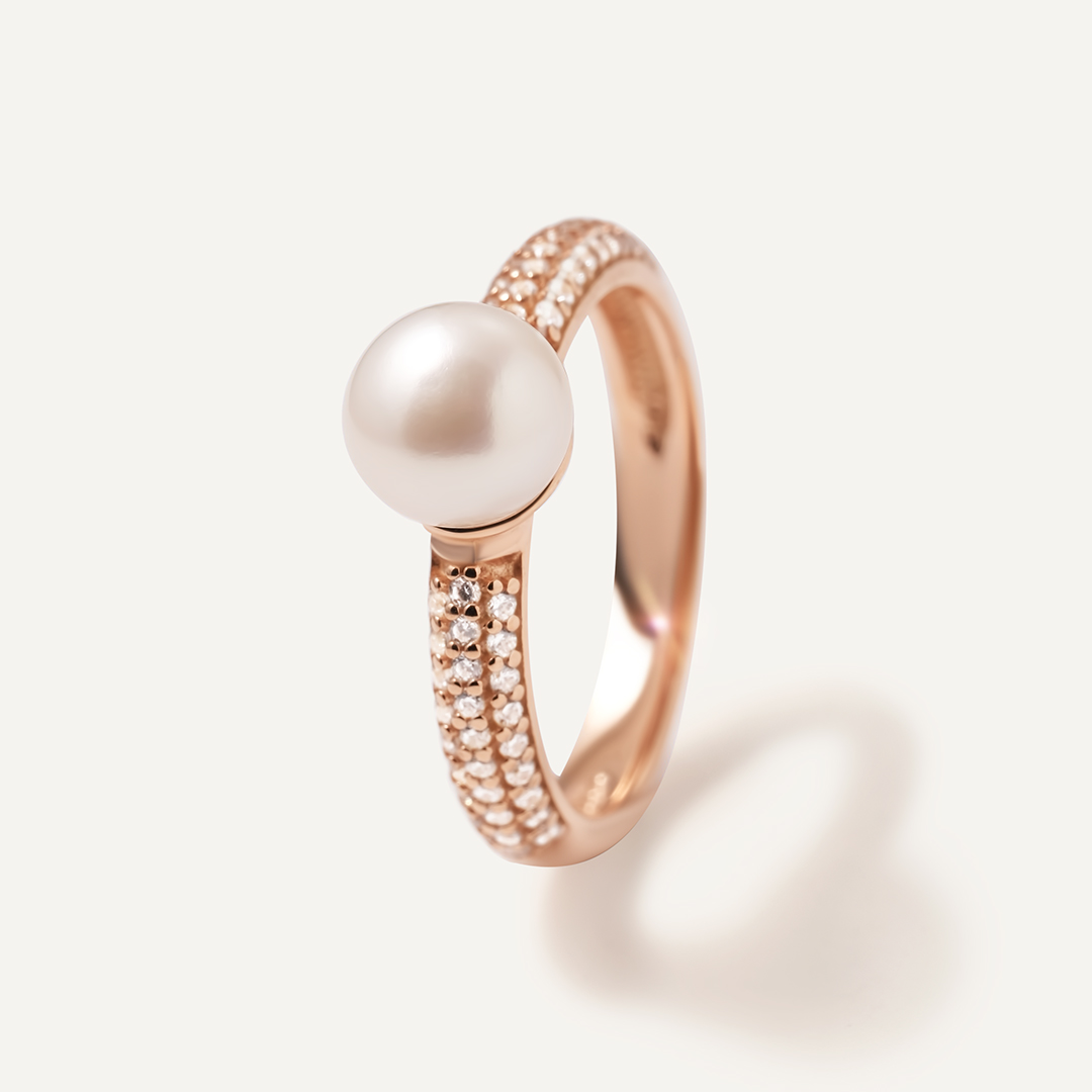 Серебряное кольцо с жемчугом