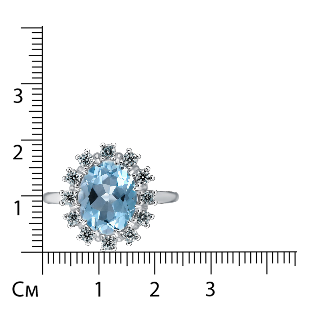 Серебряное кольцо с топазом