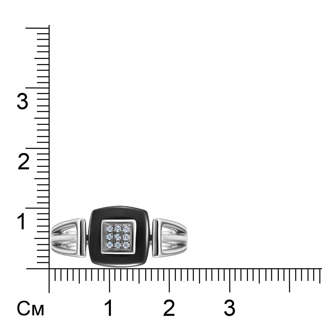 Серебряное кольцо с керамикой