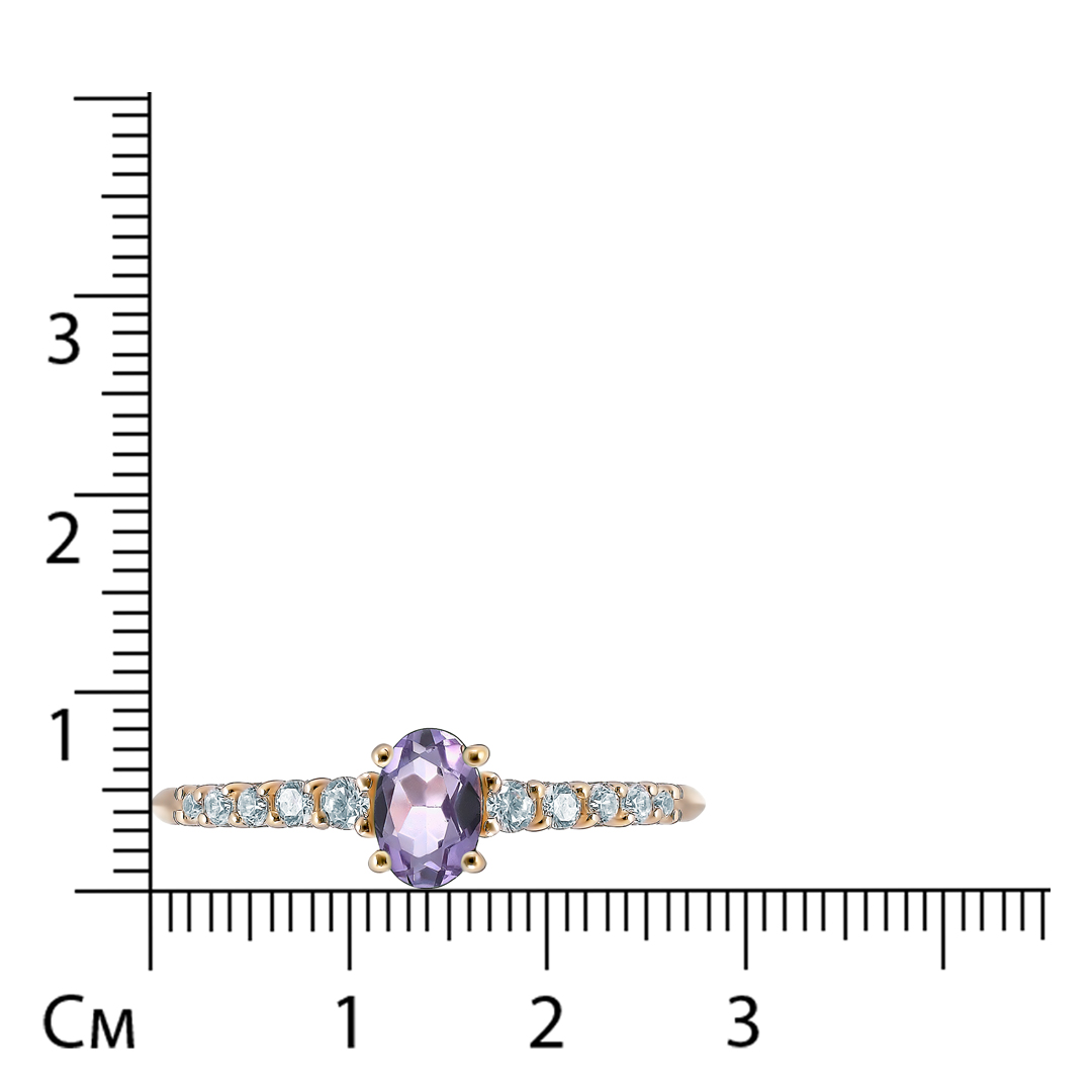 Серебряное кольцо с аметистом