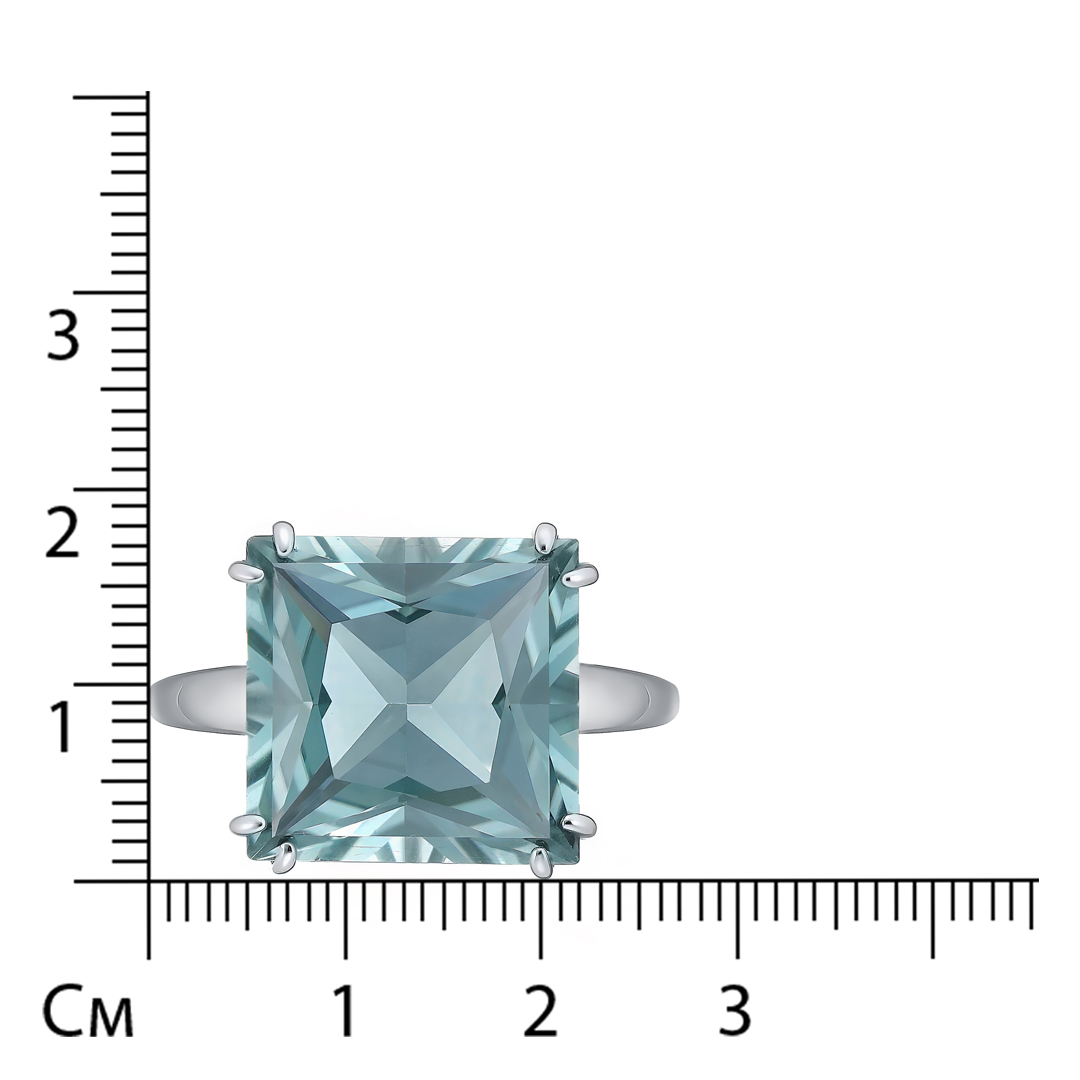 Серебряное кольцо с празиолитом
