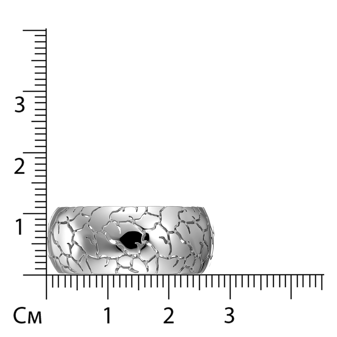 Золотое кольцо 585 пробы; белое золото; родий;