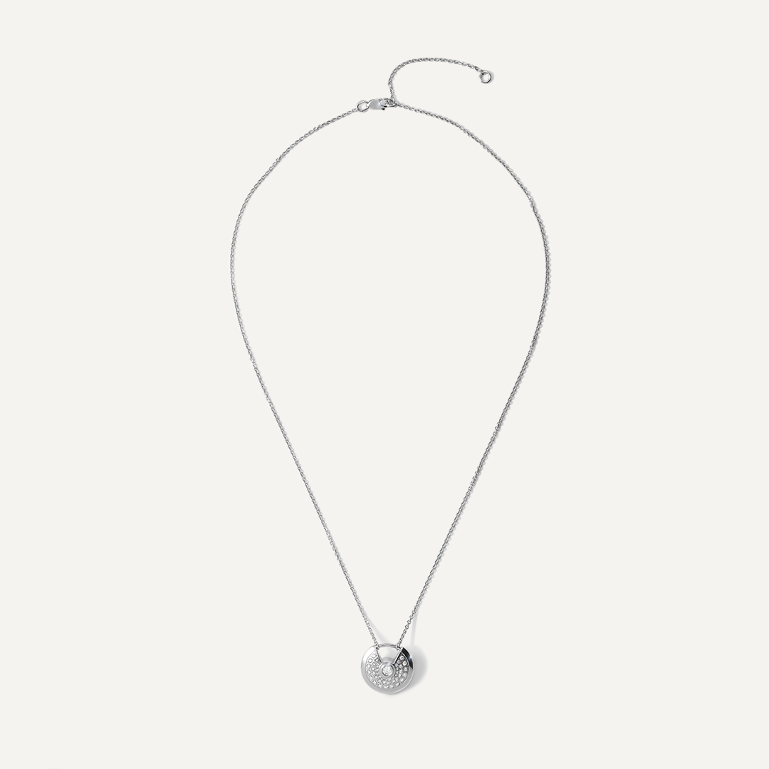 Колье из белого золота с бриллиантами