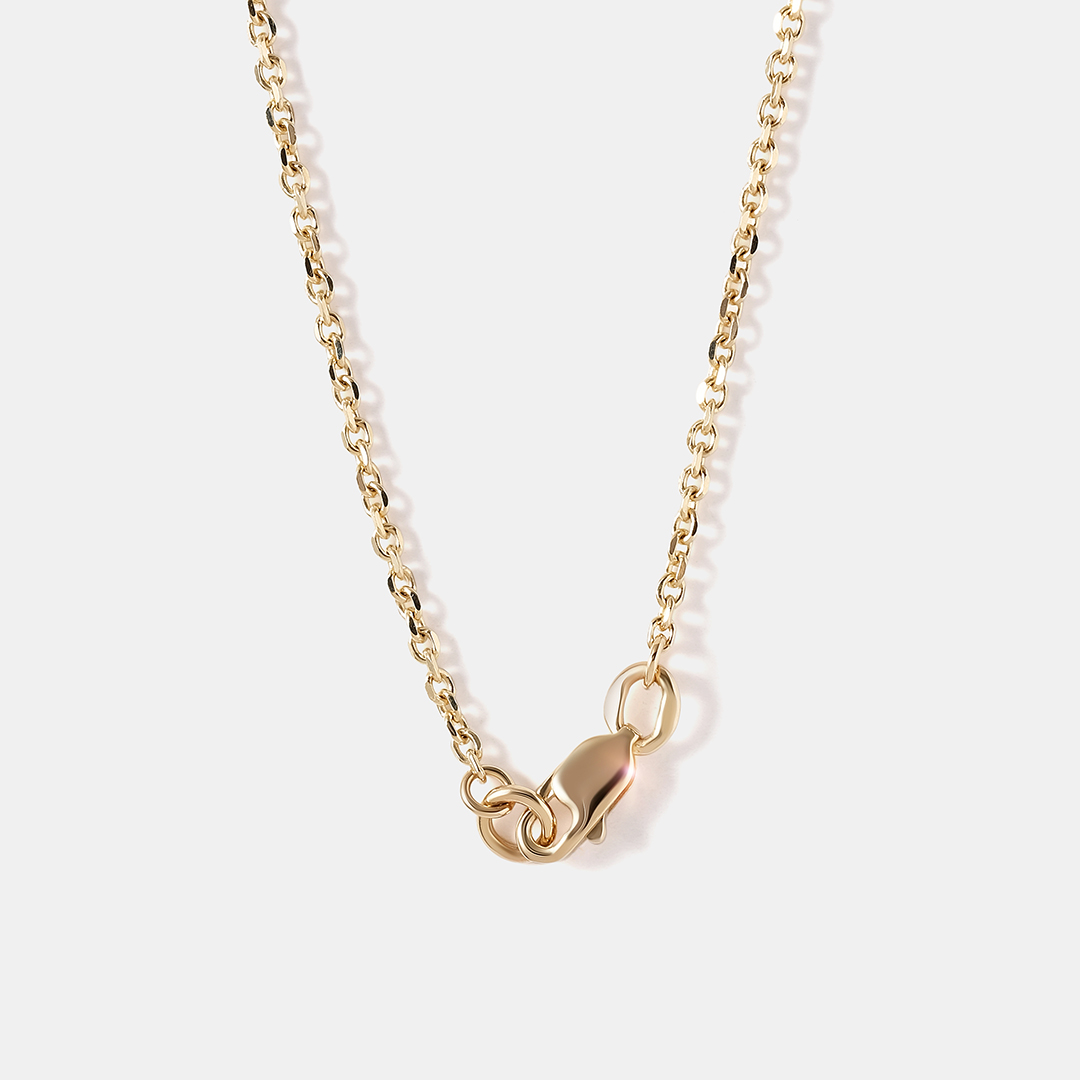 Колье из желтого золота с черными бриллиантами