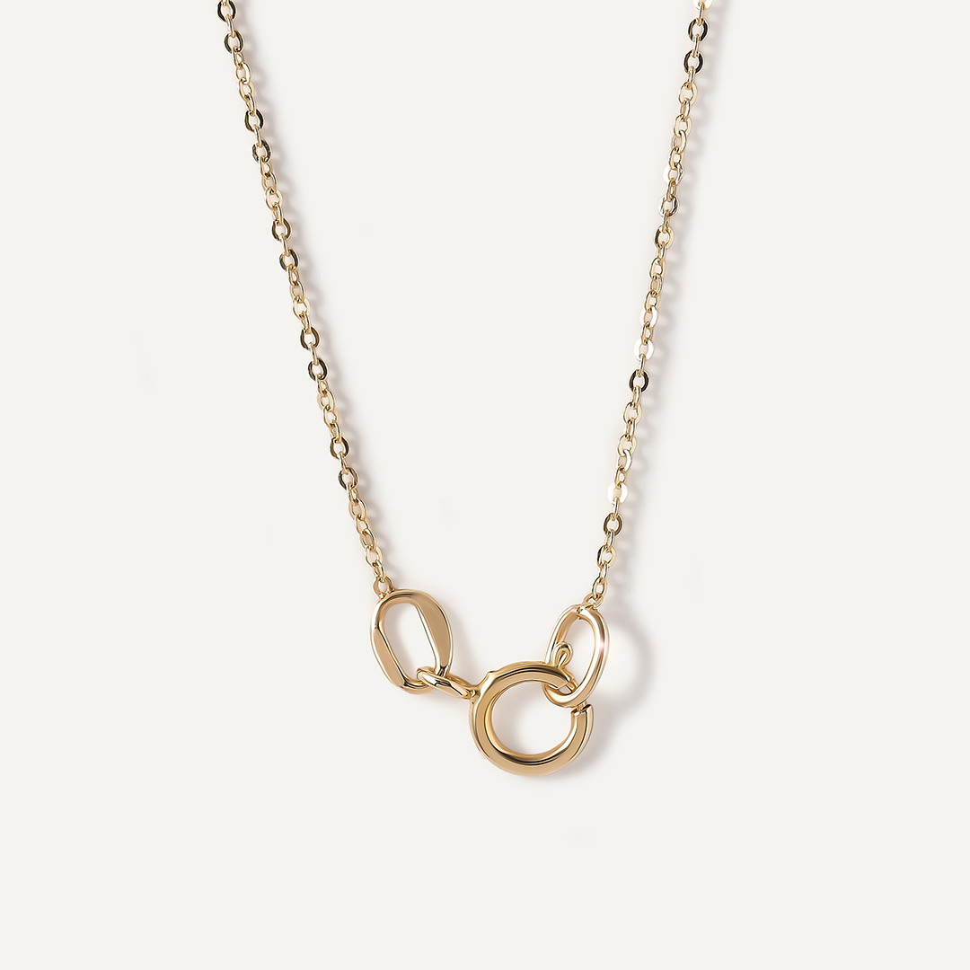 Колье из желтого золота с жемчугом