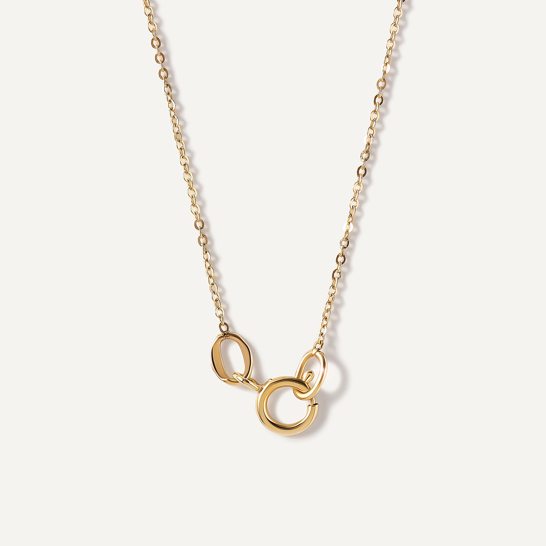 Колье из желтого золота с жемчугом