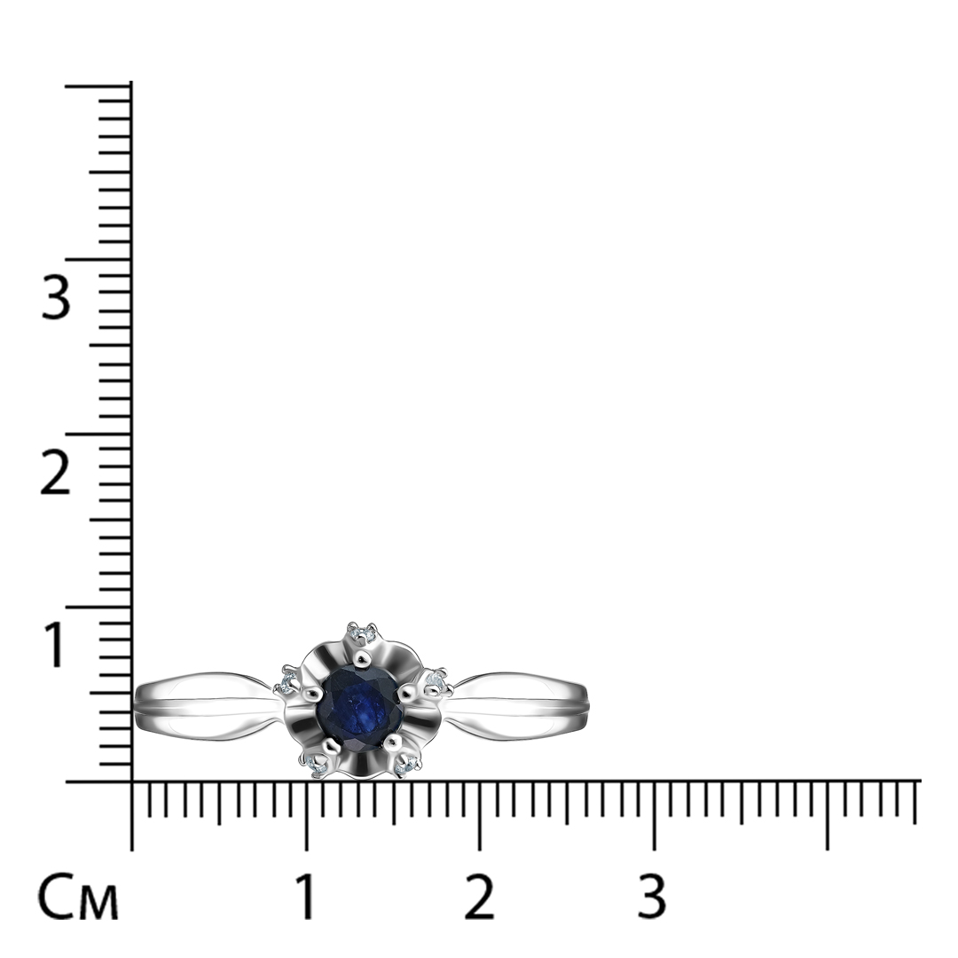 Серебряное кольцо с сапфиром