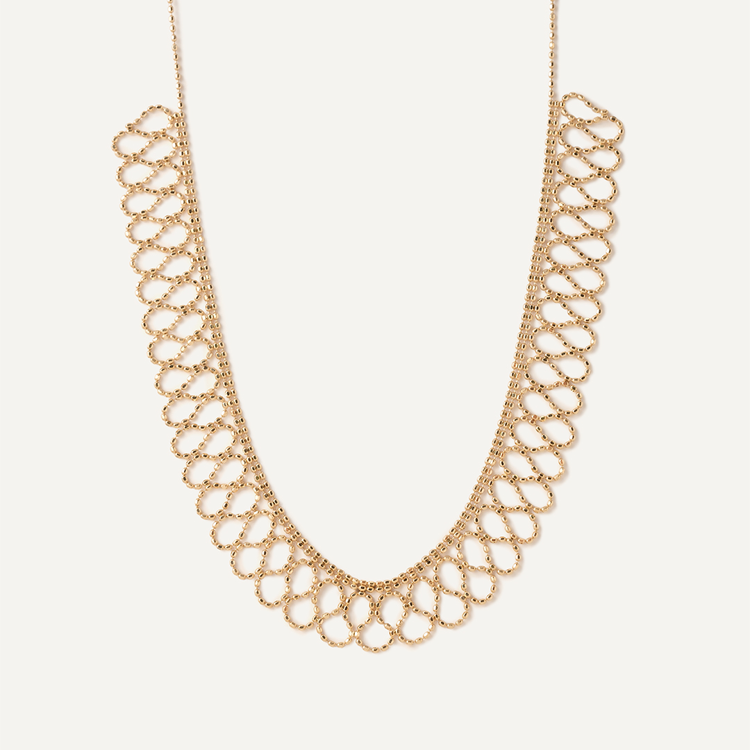 Колье из желтого золота