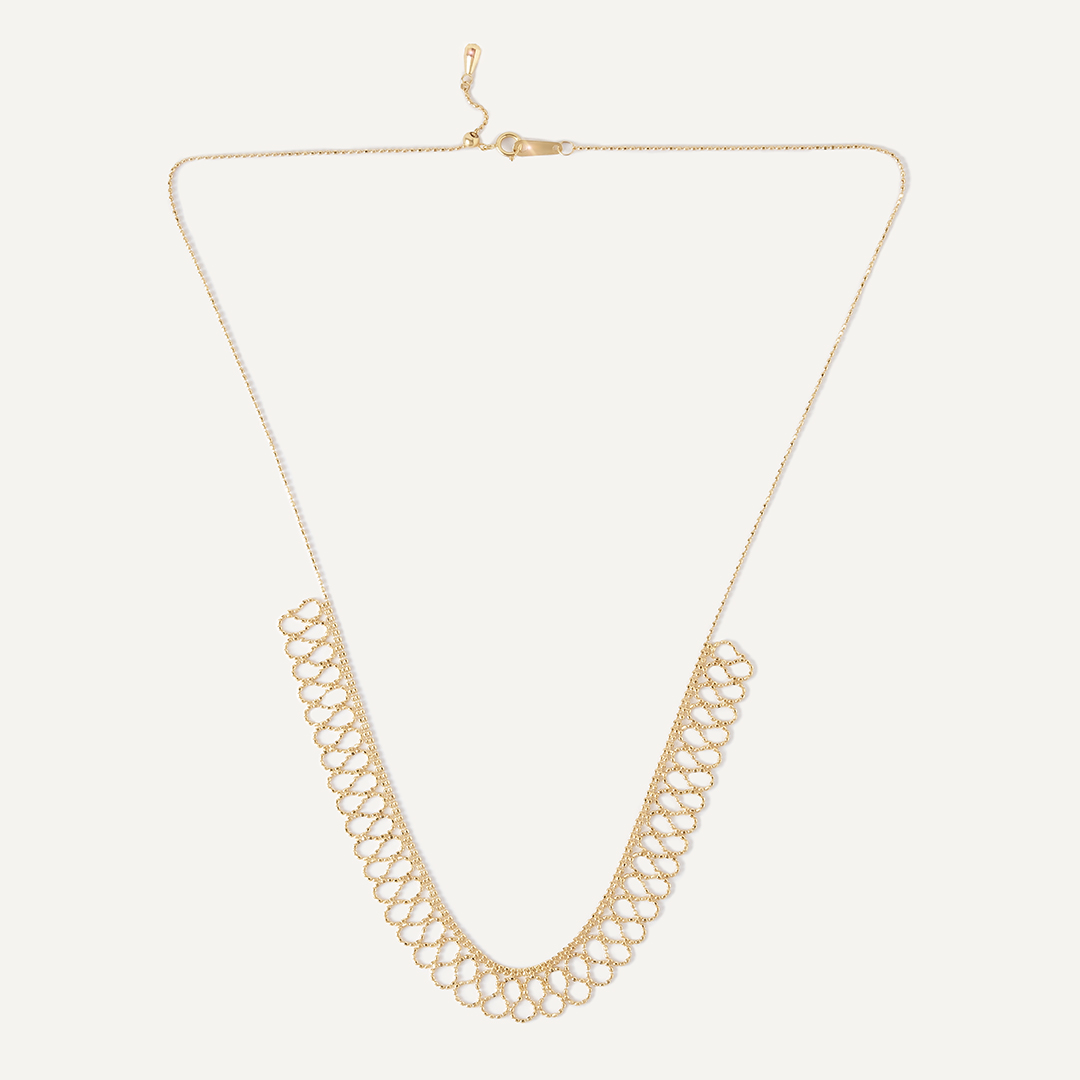 Колье из желтого золота