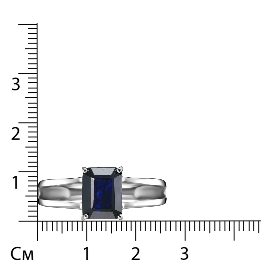 Серебряное кольцо с сапфиром