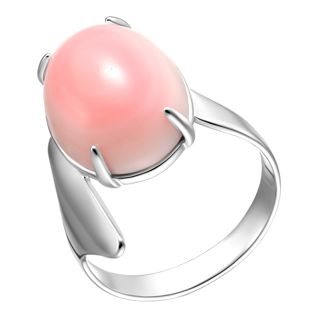 Серебряное кольцо с кораллом