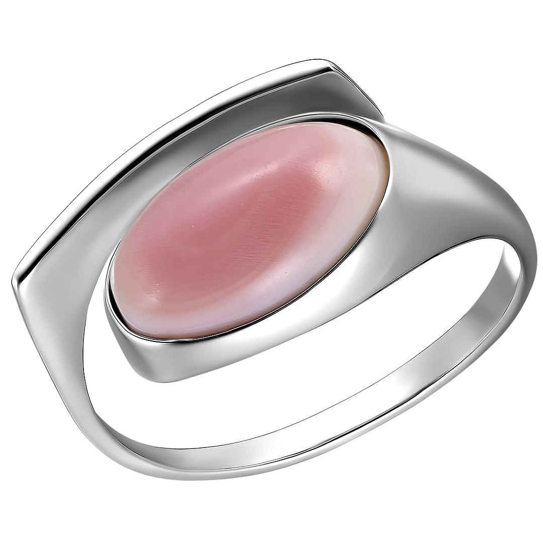 Серебряное кольцо с кораллом