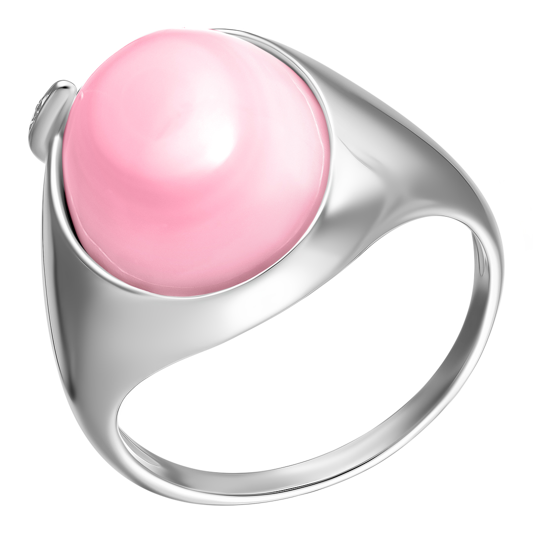 Серебряное кольцо с кораллом