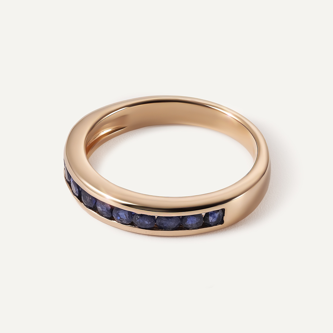 Серебряное кольцо с сапфирами 2 в 1