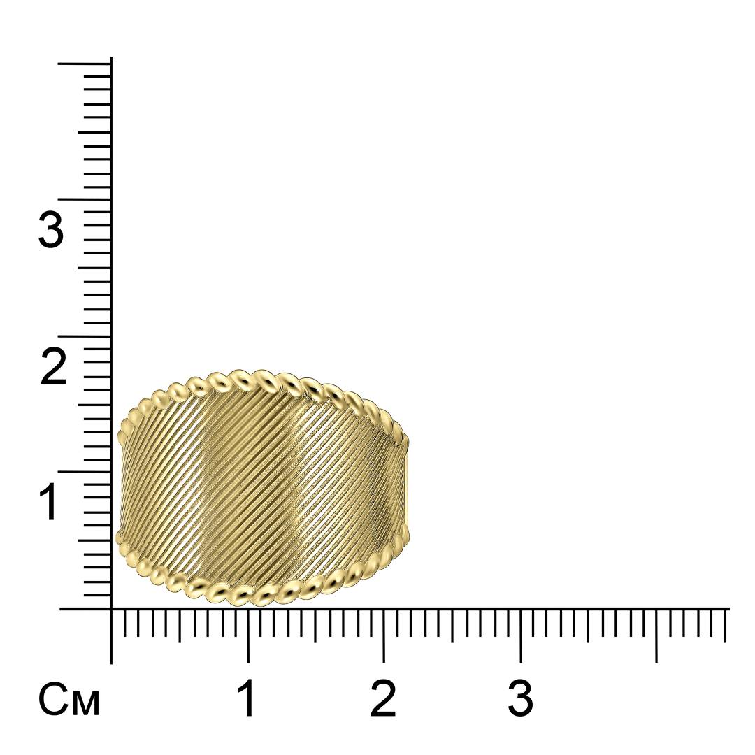 Золотое кольцо 585 пробы; желтое золото;