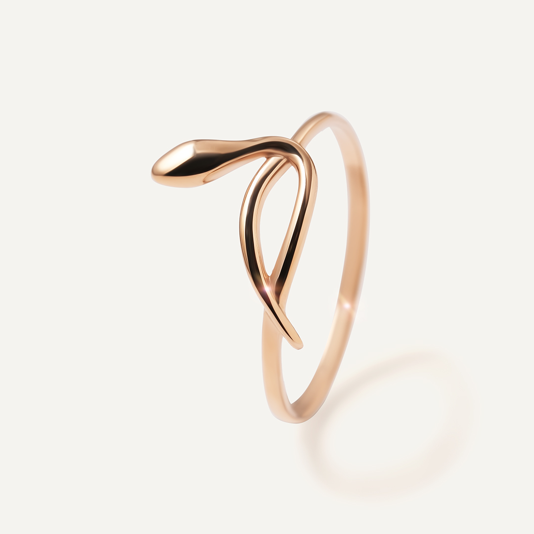 Кольцо из золота "Змея"