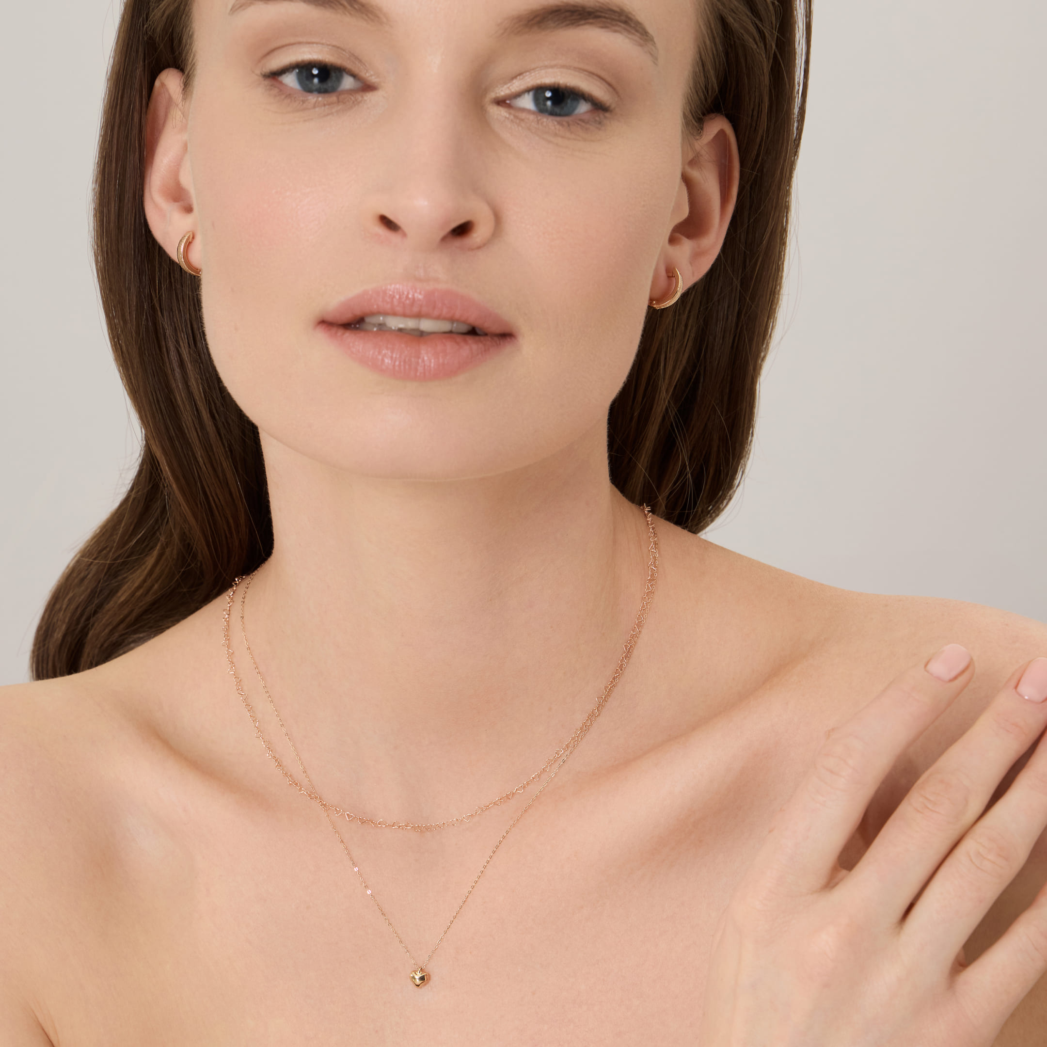 Колье из золота "Сердце"