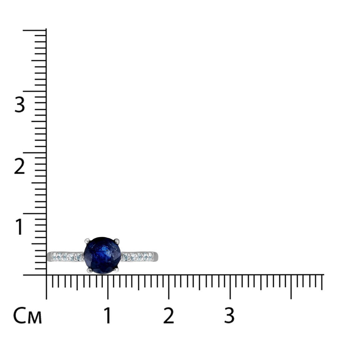 Серебряное кольцо с сапфиром