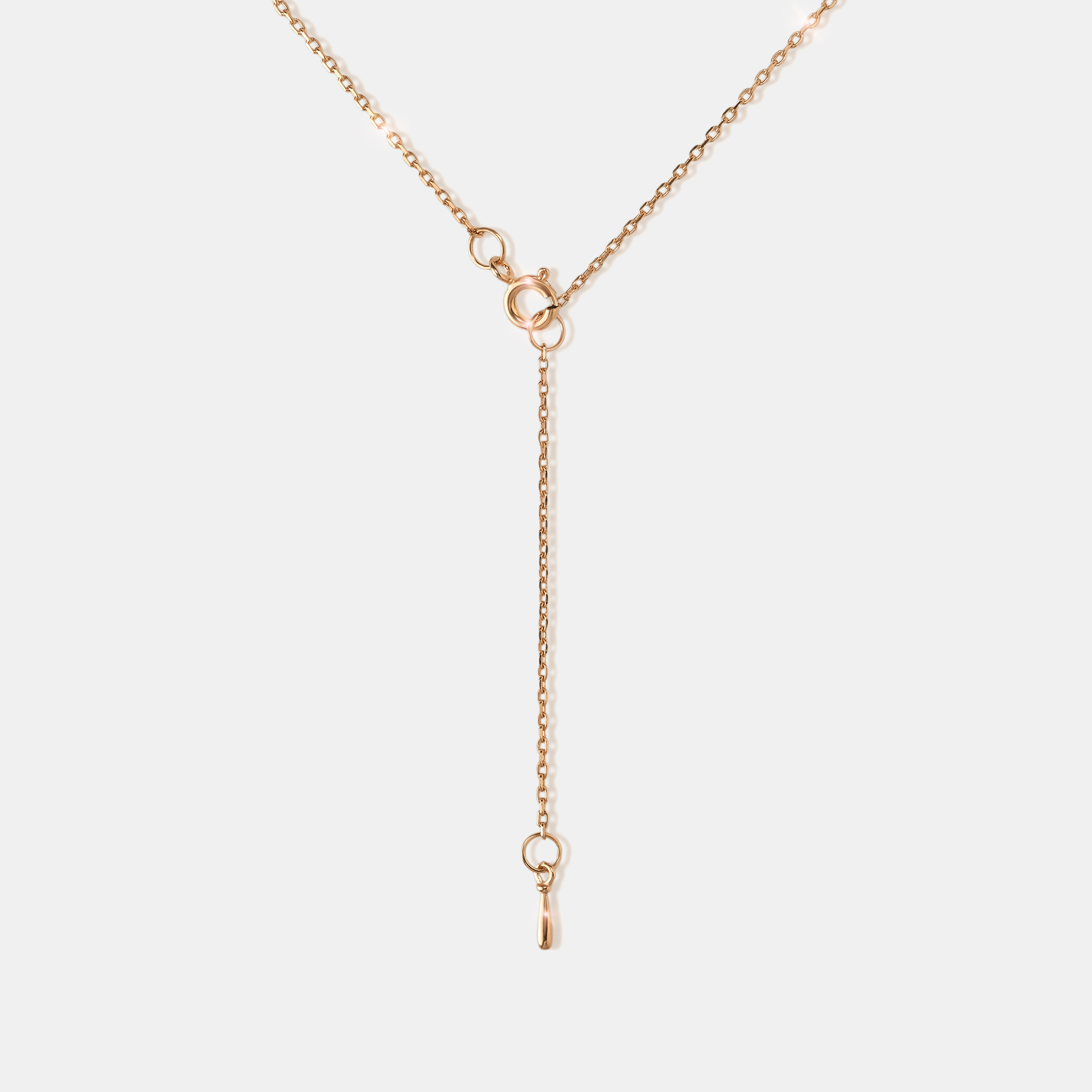 Серебряное колье с бриллиантом