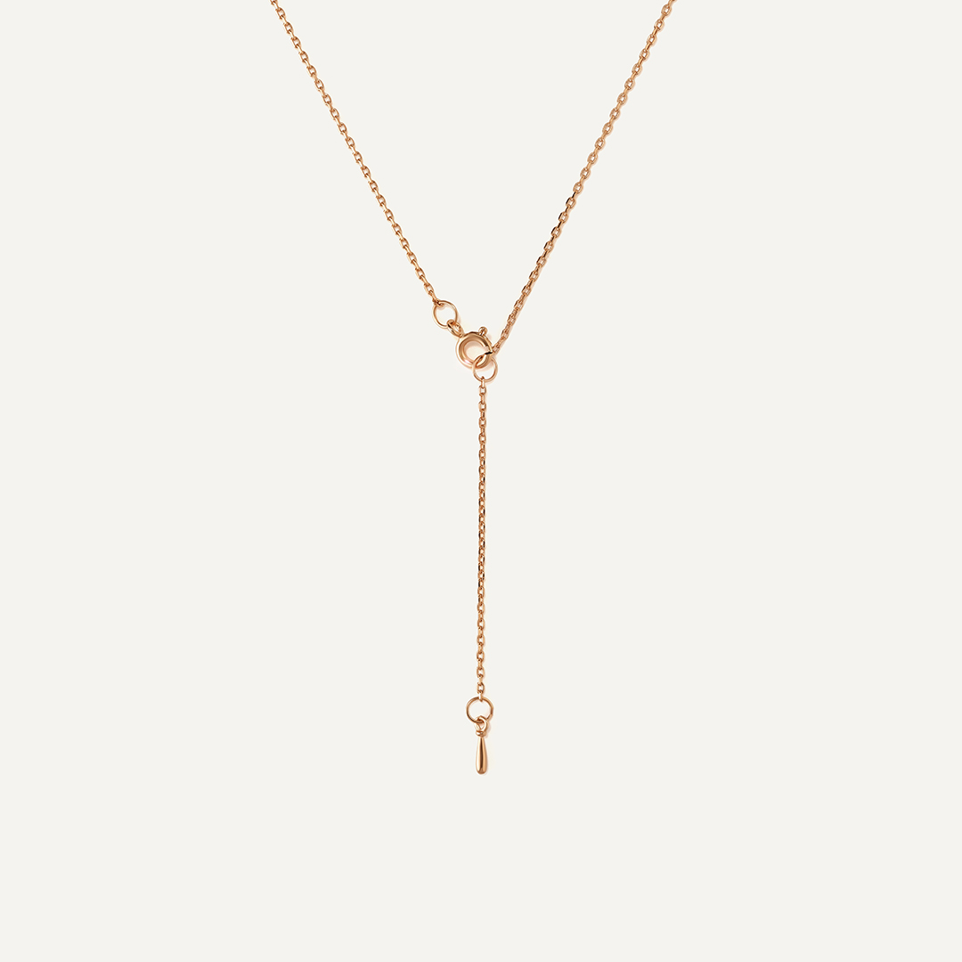 Серебряное колье с бриллиантом