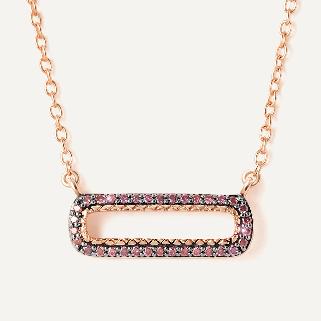 Серебряное кольцо с розовыми бриллиантами