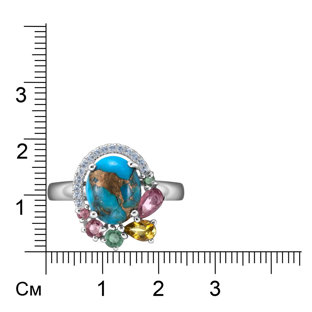 Серебряное кольцо с бирюзой