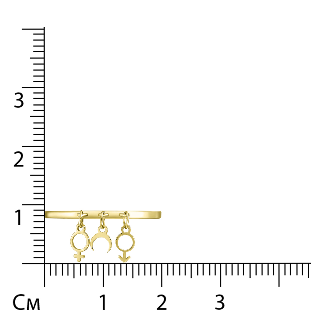 Кольцо из желтого золота