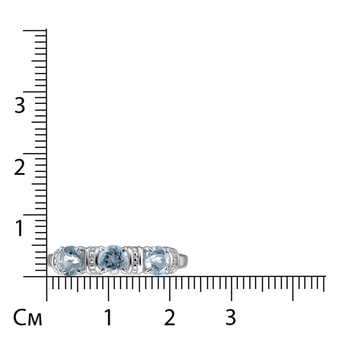 Серебряное кольцо с топазами