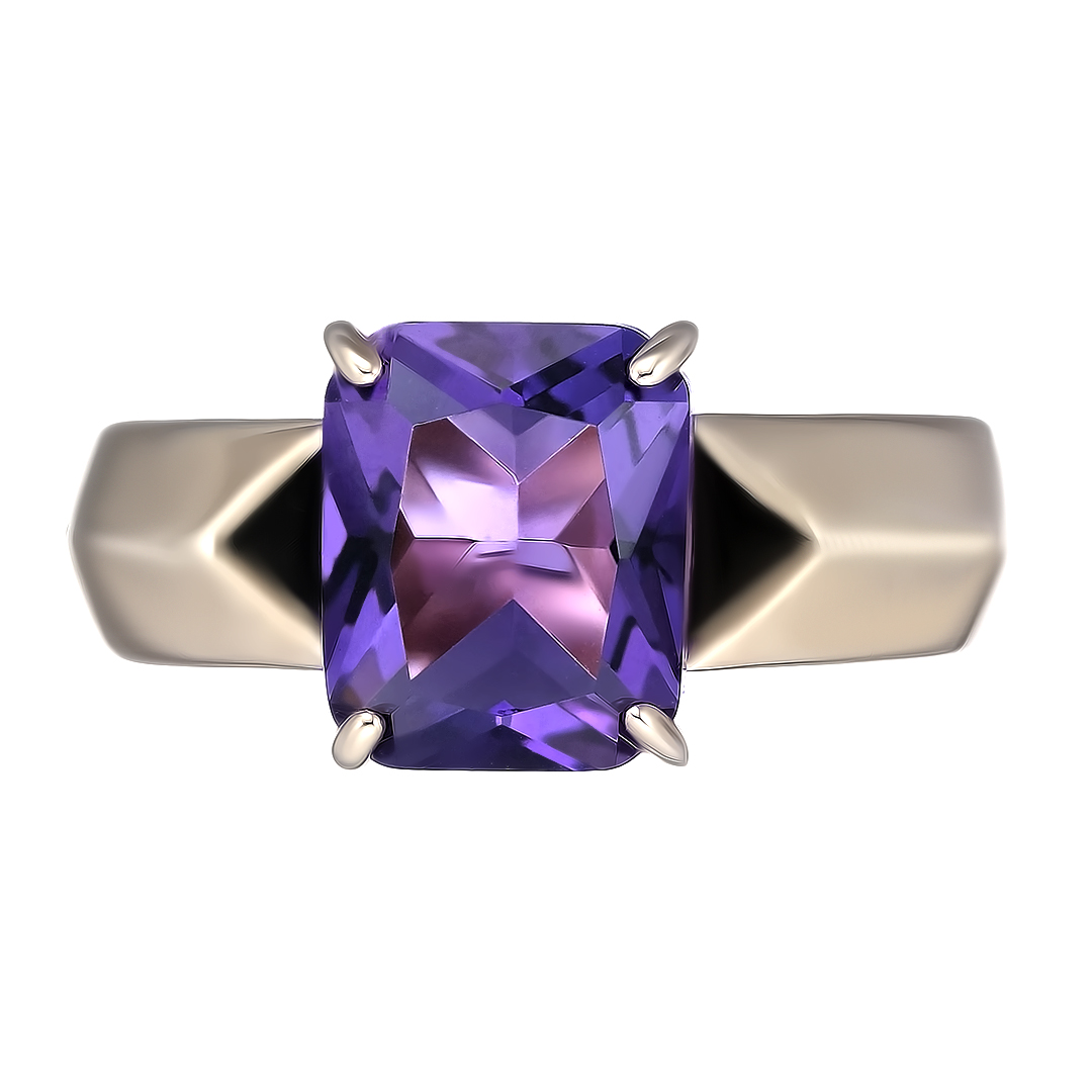 Серебряное кольцо с аметистом