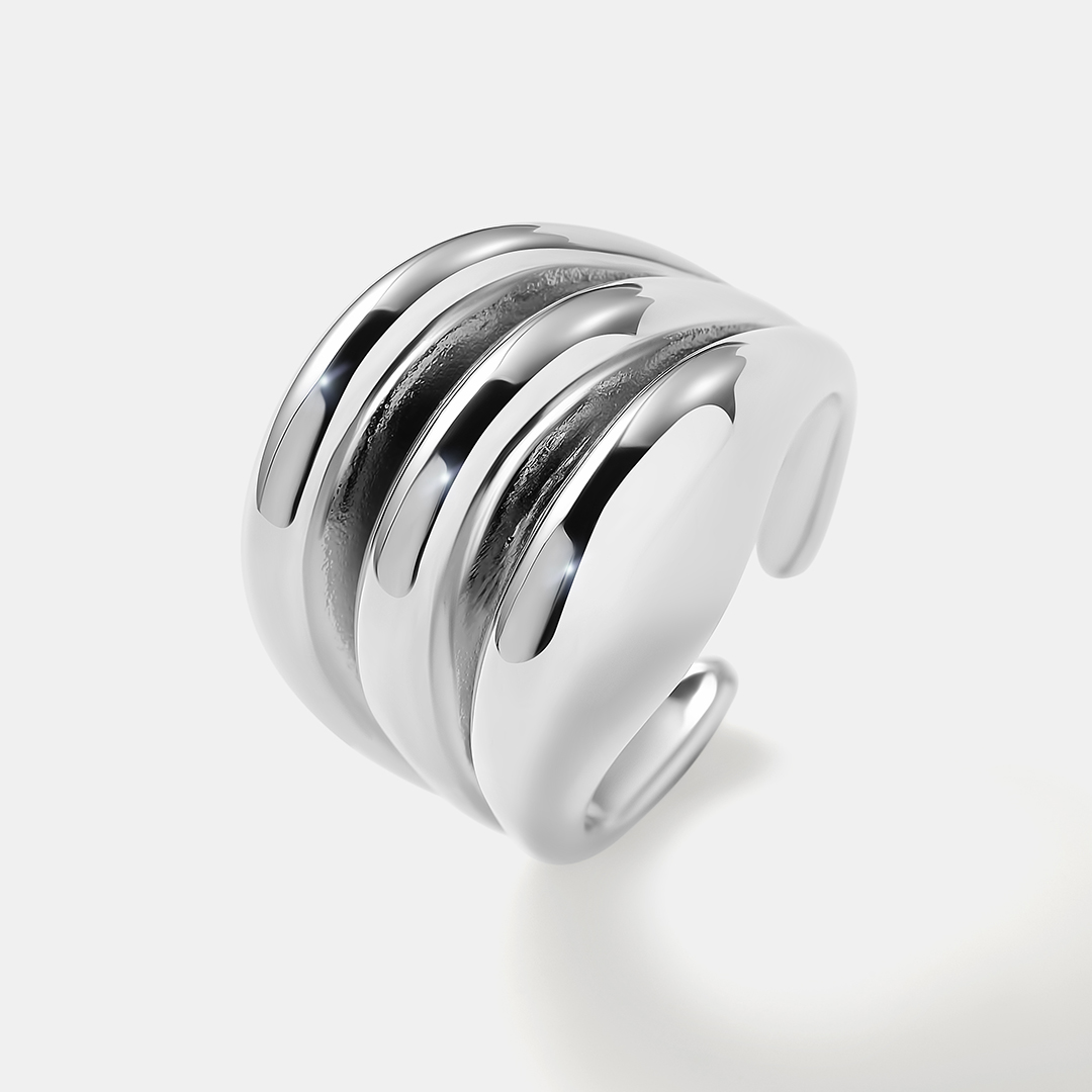 Бижутерное незамкнутое кольцо