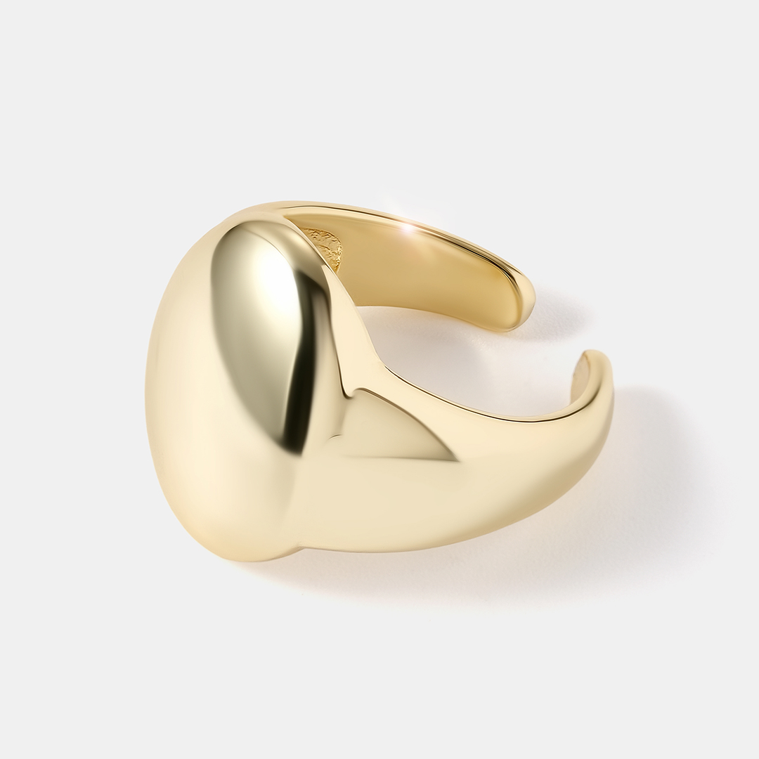 Бижутерное незамкнутое кольцо