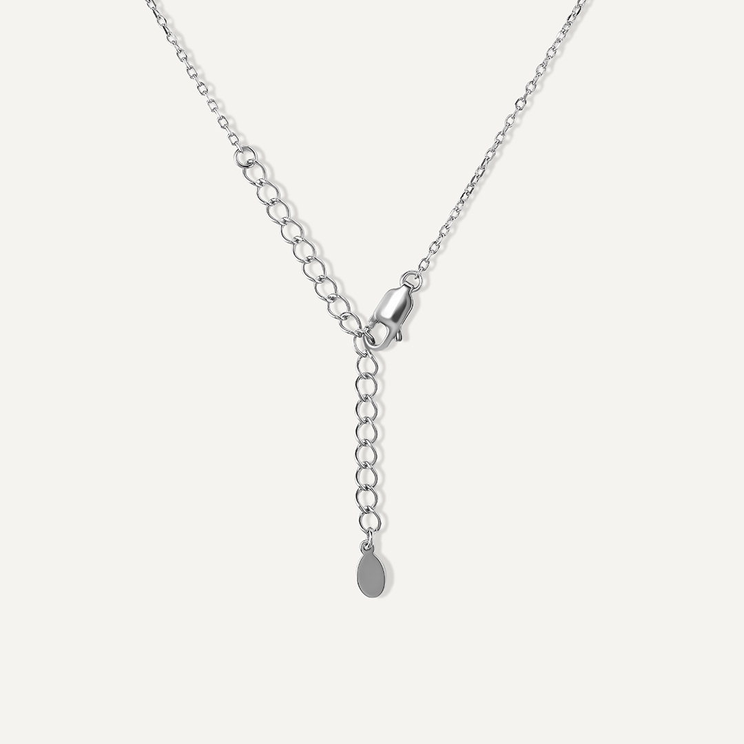 Серебряная подвеска с ларимаром на цепи