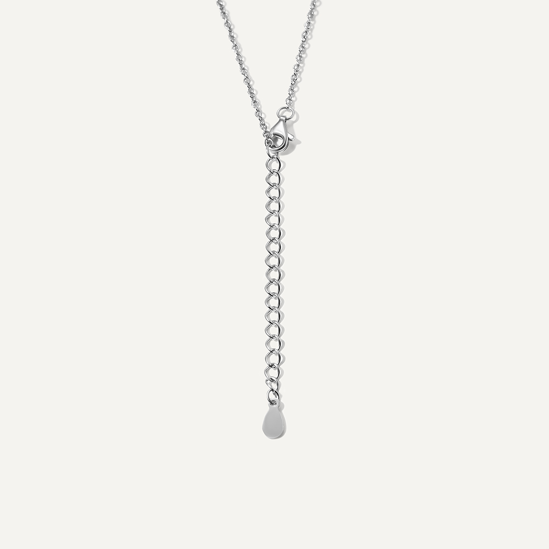 Серебряное колье с флюоритом