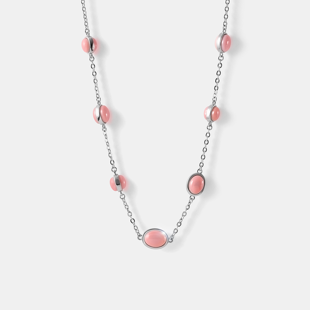 Серебряное колье с кораллами