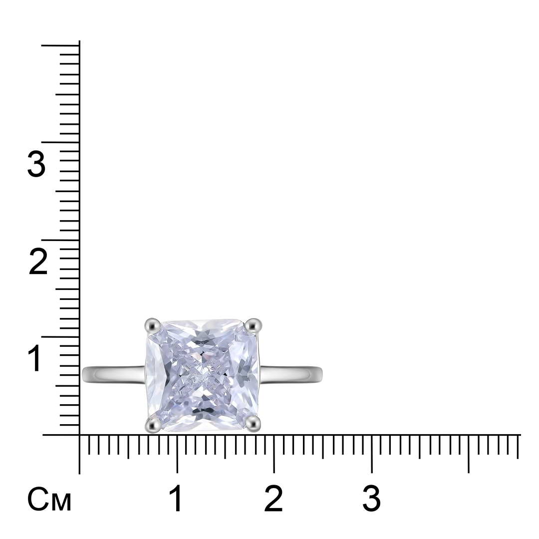 Серебряное кольцо с кубическим цирконием