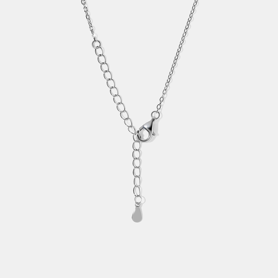 Серебряное колье с кубическим цирконием