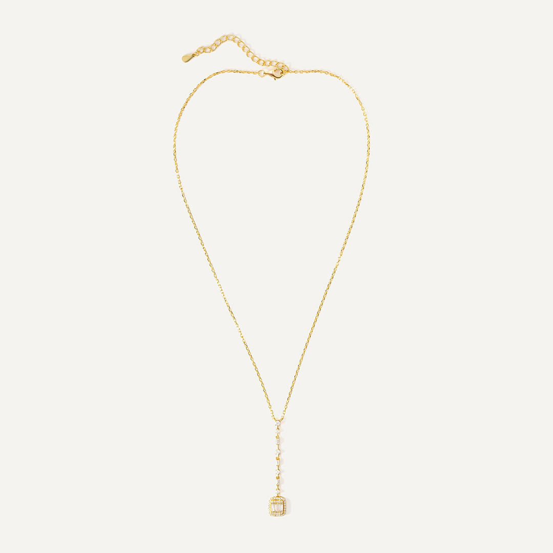 Серебряное колье с кубическим цирконием