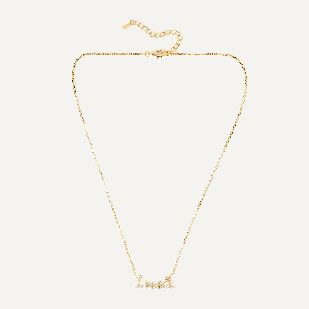 Серебряное колье с кубическим цирконием "Luck"