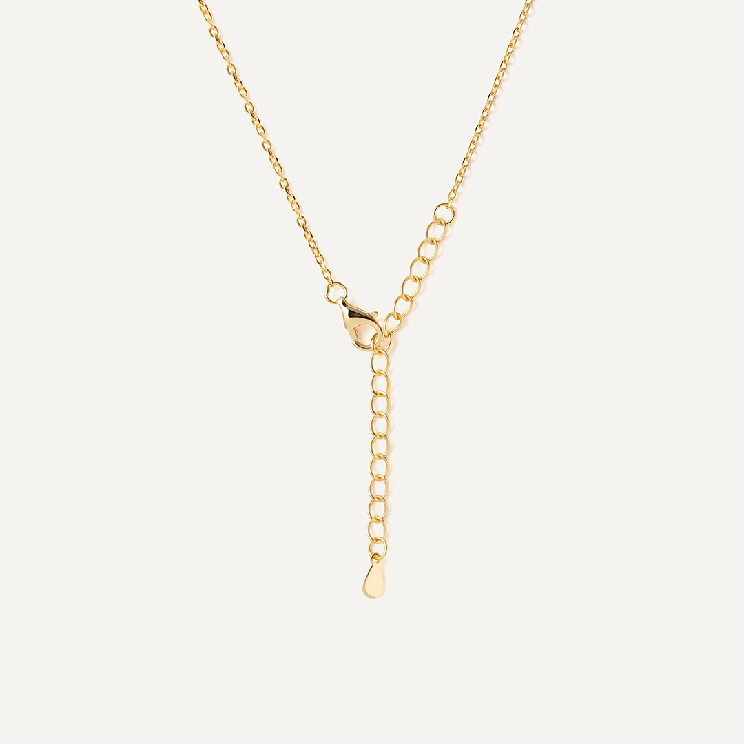 Серебряное колье с кубическим цирконием "Luck"