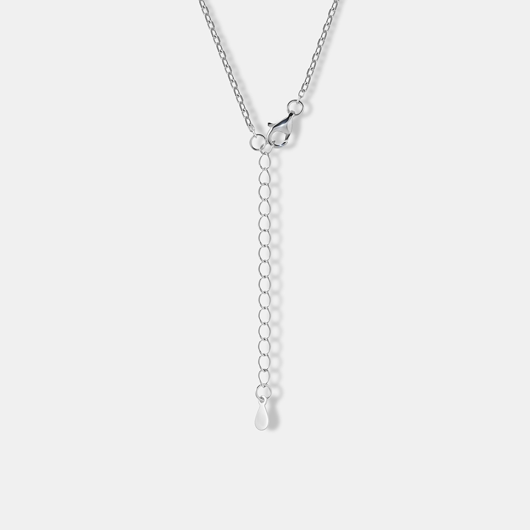 Серебряное колье с горным хрусталем