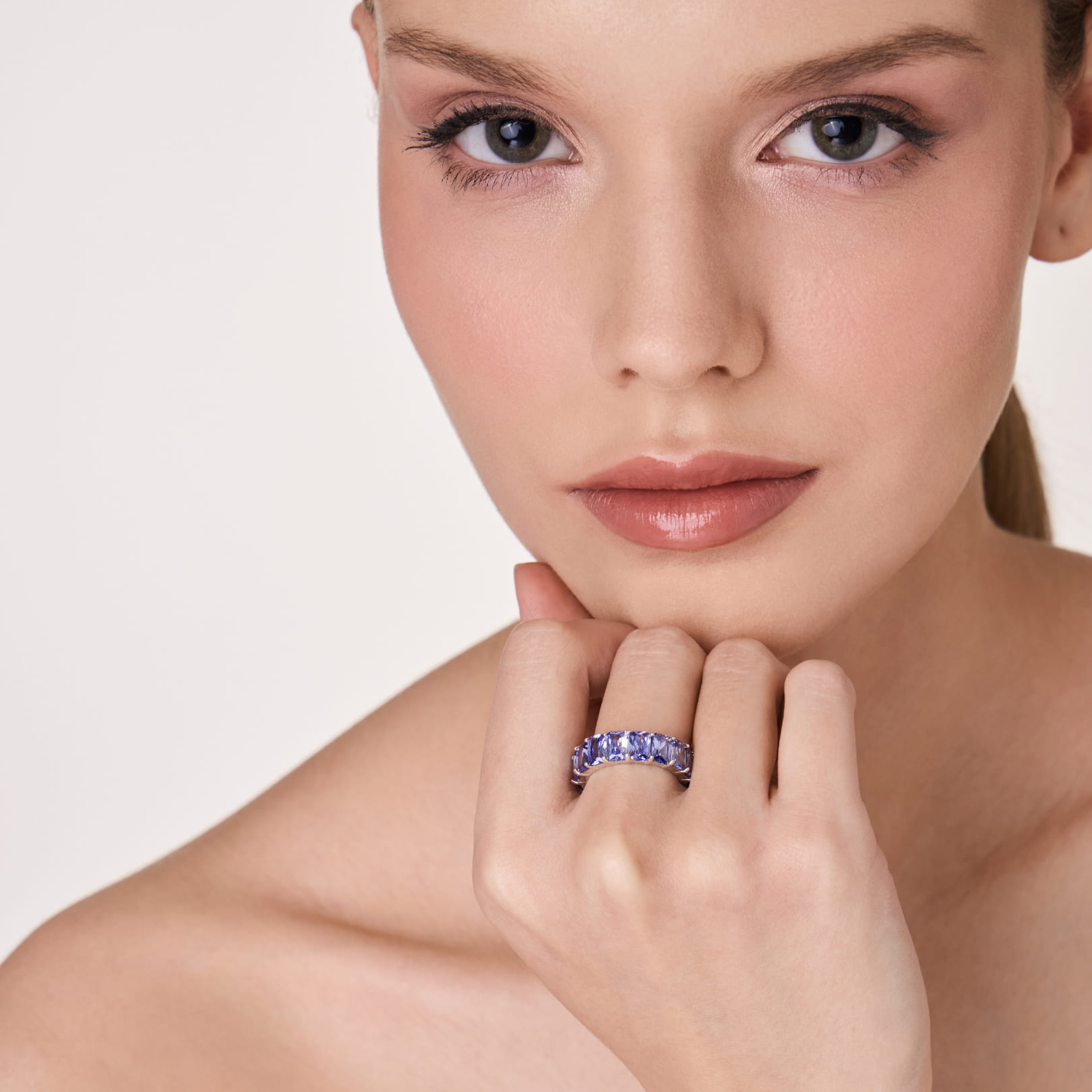 Серебряное кольцо с кубическим цирконием