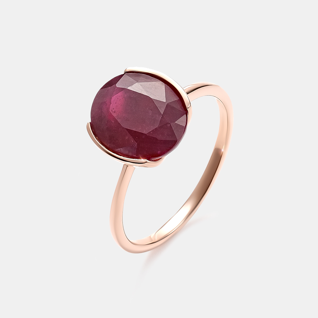 Серебряное кольцо с рубином