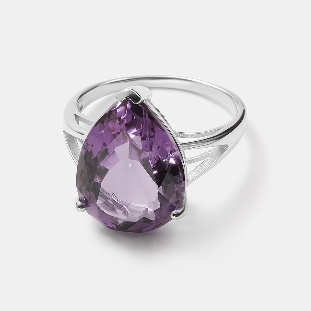 Серебряное кольцо с аметистом