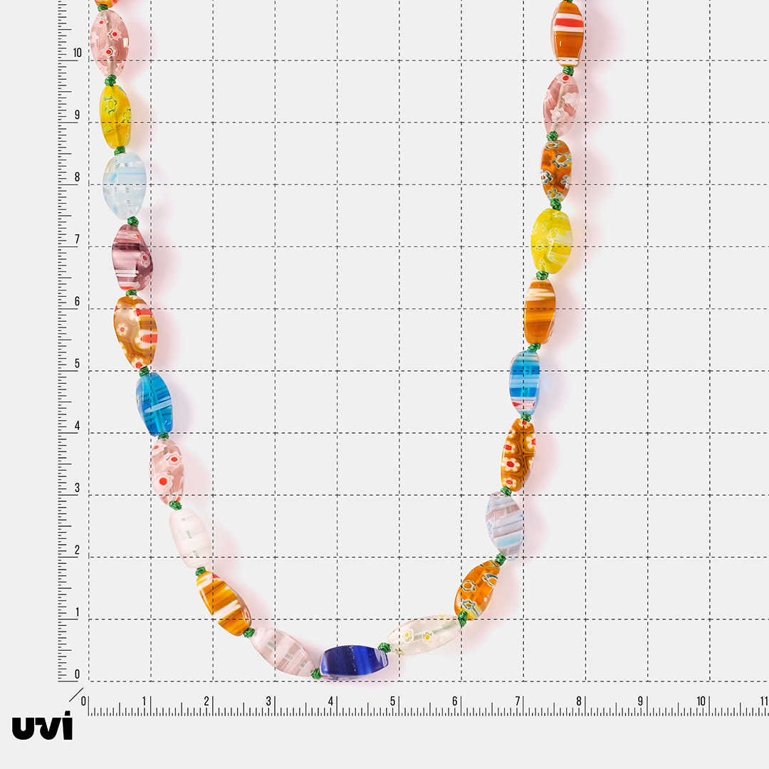 Бижутерное колье с Муранским стеклом