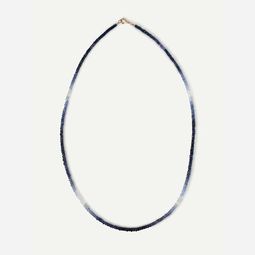 Бусы из сапфира