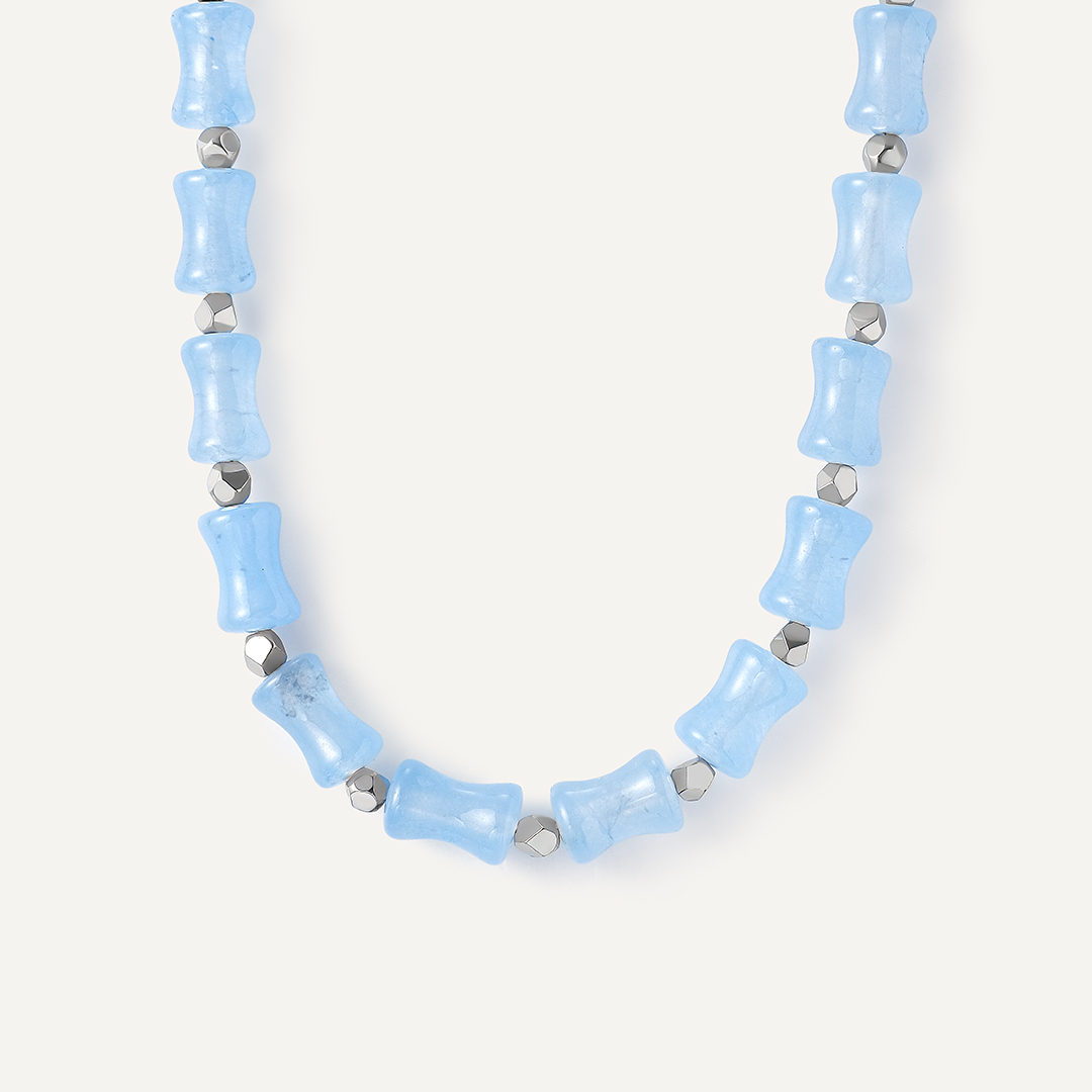 Бусы из агата и гематита