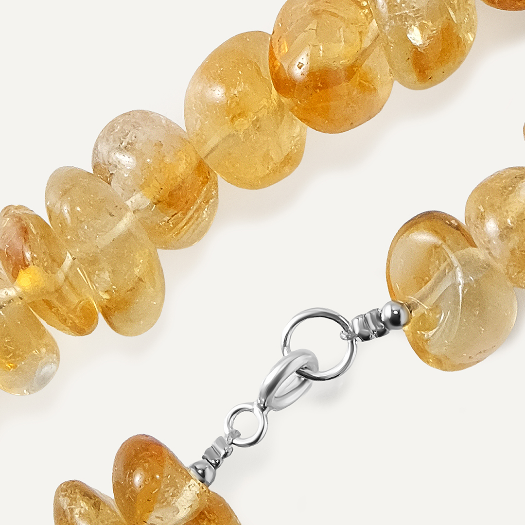 Бусы из цитрина